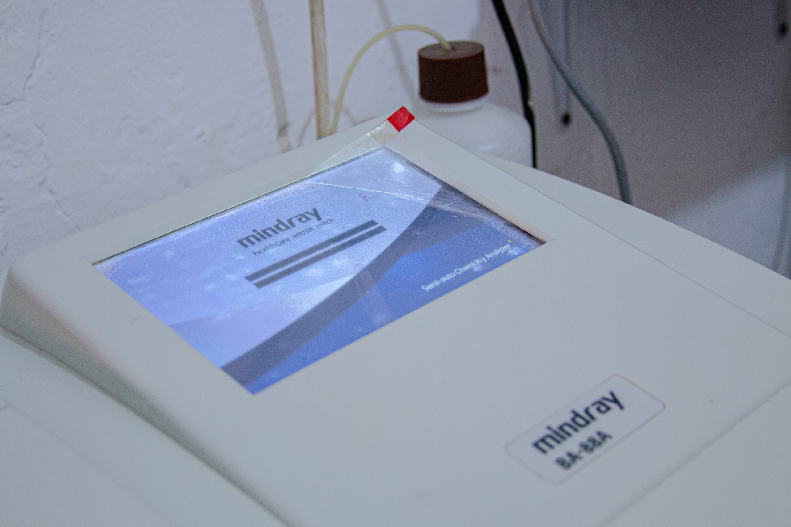Mindray semi-auto chemistry analyser screen